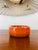 Pukeberg Glass Company Vintage Mid-Century Modern Eva Englund for Pukeberg Sweden Orange Art Glass Bowl For Sale - Image 4 of 10