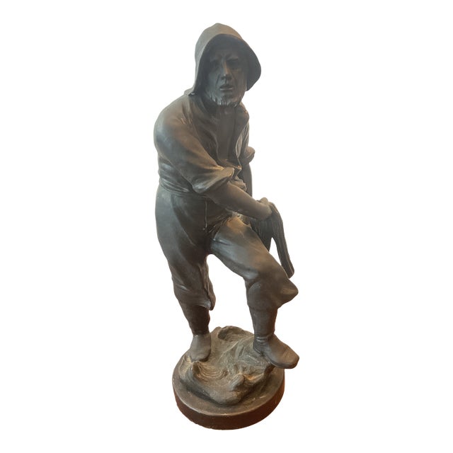 Bronze of a Fisherman For Sale