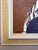 Blue Mid-Century Modern 'Blue Division' Vintage Original Abstract Oil Painting by Swedish Painter Hans Osswald (1919-1983), Framed For Sale - Image 8 of 14