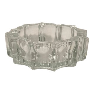 1940s Large Glass Ashtray For Sale