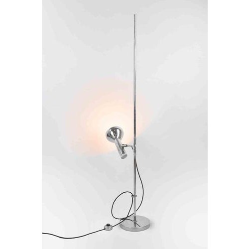 Vintage Chromed Lamp attributed to Gino Sarfatti, Italy, 1970s For Sale - Image 3 of 7