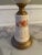 Shabby Chic Pair of Early 19th Century Floral Ceramic Lamps With Arms For Sale - Image 3 of 7