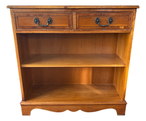 English Yew Wood Sideboard or Console Table with Drawers