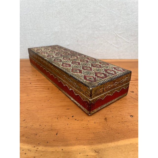 Italian Florentine Glove Box For Sale - Image 4 of 12