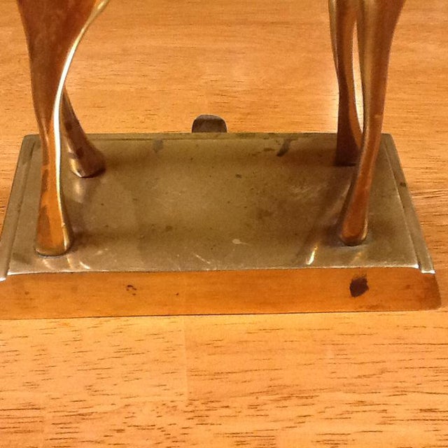 Vintage Brass Deer Stocking Holder Chairish