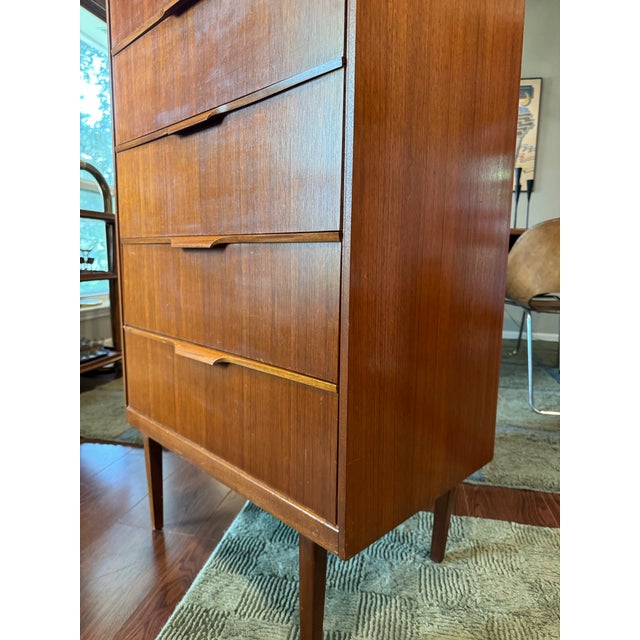 Wood A Mid Century Modern Tallboy in Teak by Austinsuite, Circa 1960s, Attributed For Sale - Image 7 of 12