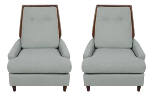 Mid Century Lounge Chairs -Pair