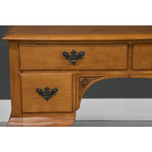 1960s 1960s Solid Maple Low Boy Dresser Vanity For Sale - Image 5 of 10
