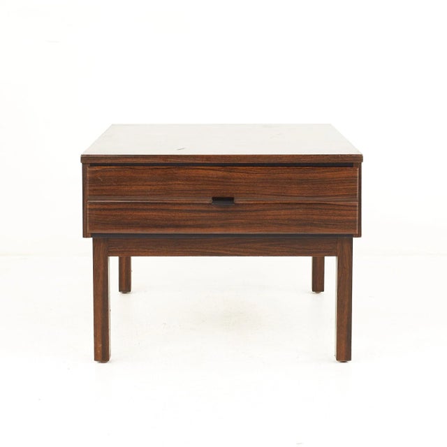 Mid 20th Century American of Martinsville Mid Century Rosewood End Tables - a Pair For Sale - Image 5 of 13