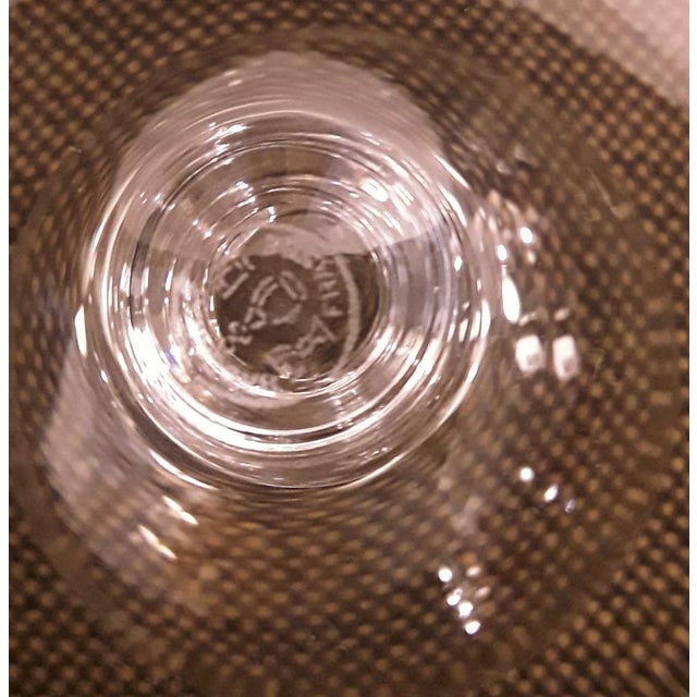 Glass French Crystal Glass Wine Glasses from Baccarat, 1970s, Set of 6 For Sale - Image 7 of 9