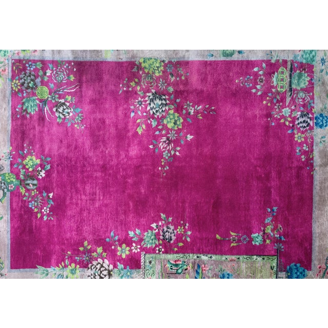 Early 20th Century Chinese Art Deco Rug For Sale - Image 14 of 15