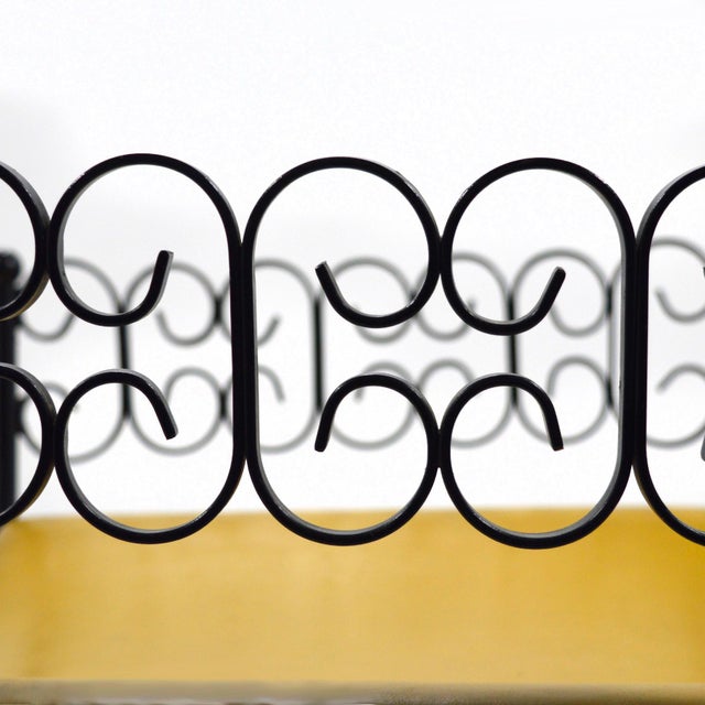 Metal Arthur Umanoff "Granada Group" Bench by Shaver Howard For Sale - Image 7 of 9