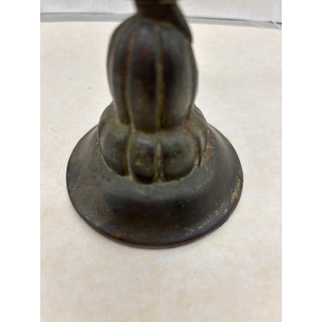 Metal 1920's Albert Gustau Bunge Seville Art Metal Studio Candelabra For Sale - Image 7 of 9