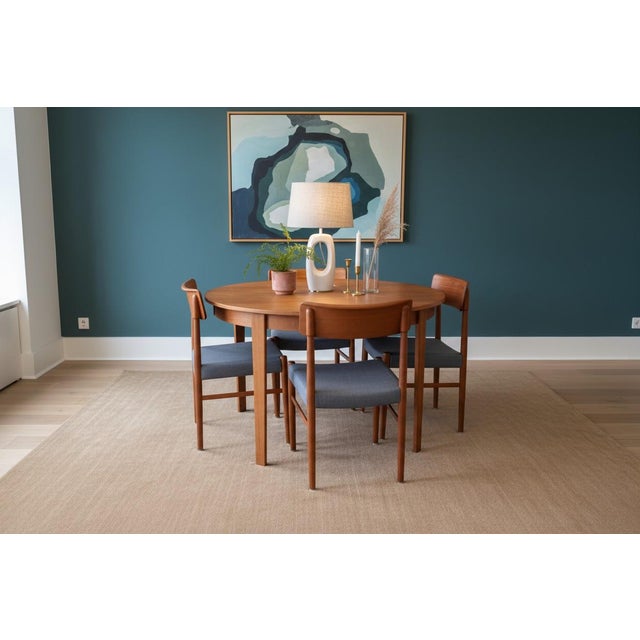 Round Teak Dining Table in Teak with Double Inserts by C.J. Rosengaarden, 1960s For Sale - Image 11 of 16