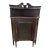 Mid 20th Century Federal Style Mahogany Corner Cabinet With Swan-Neck Gallery Back For Sale