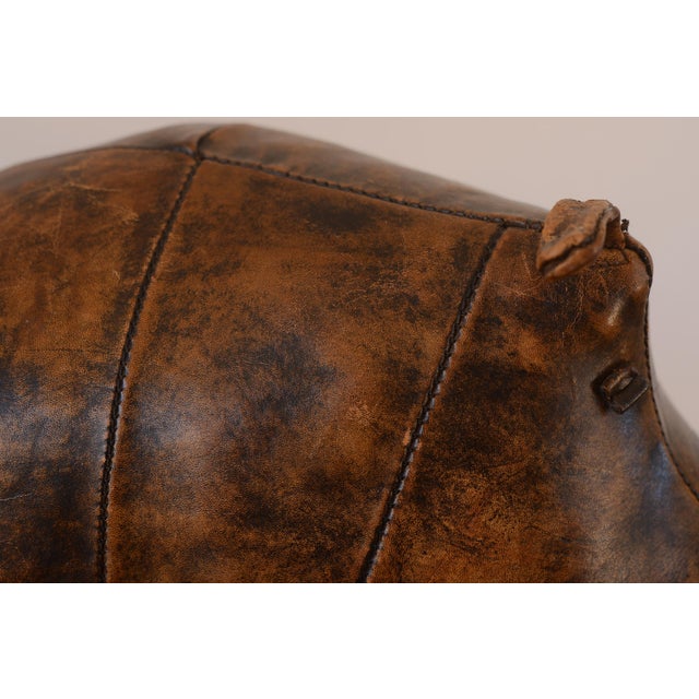 Vintage 1960s Dmitri Omersa Leather Hippo For Sale - Image 10 of 16