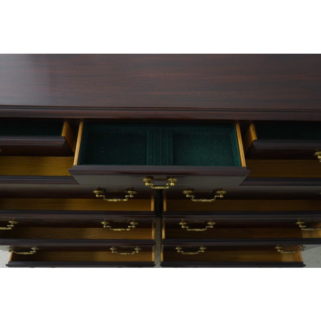 Henkel Harris Henkel Harris Chippendale Mahogany Masters Chest For Sale - Image 4 of 12