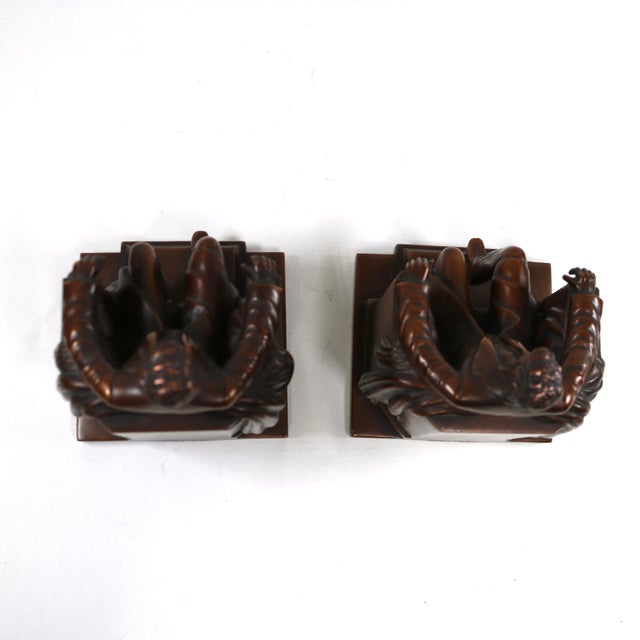 Early 20th Century Sitting Lincoln Memorial Bookends by Jennings Brothers For Sale - Image 5 of 13