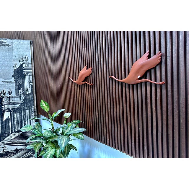 Large Ceramic Flamingo Wall Sculptures from Cortendorf, West Germany 1960s, Set of 2 For Sale - Image 4 of 18