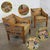 Mid-20th Century Mid Century Modern Pair Chairs With Oak Frames and Floral Fabric For Sale - Image 17 of 18