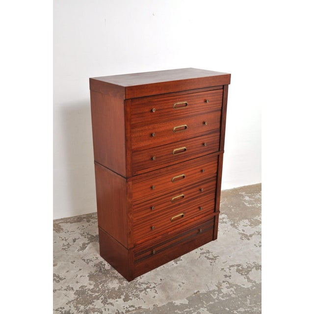 Modular Mahogany Chest of Drawers, 1950s For Sale - Image 9 of 14