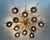 21st Century Star Satin Brass Smoky Murano Flush Mount by Fabio LTD For Sale - Image 6 of 9