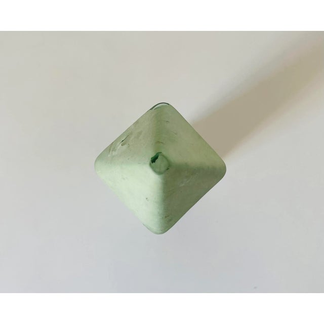 Glass Vintage Green Bottle in Glass, 1950s For Sale - Image 7 of 10