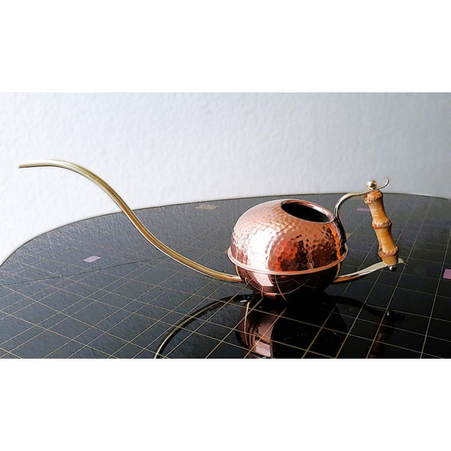 Copper Mid-Century Space Age Watering Can in Copper & Brass, 1950s For Sale - Image 8 of 9