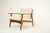 Mid-Century Modern 1990s MCM Lounge Chair in Boucle Pearl Fabric For Sale - Image 3 of 11
