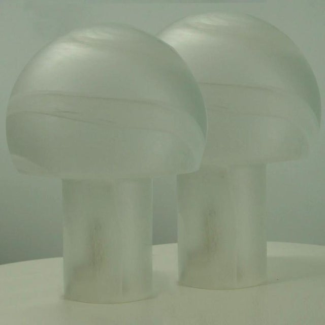 Mushroom Glass Table Lamp from Glashütte Limburg, 1970s For Sale - Image 12 of 18