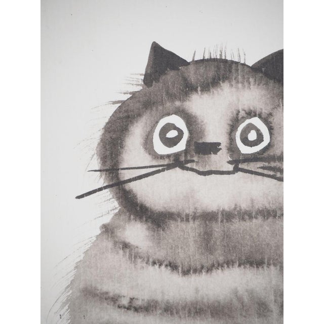 Laszlo Tibay, Chaton rêveur, Ink & Wash Drawing For Sale - Image 4 of 6