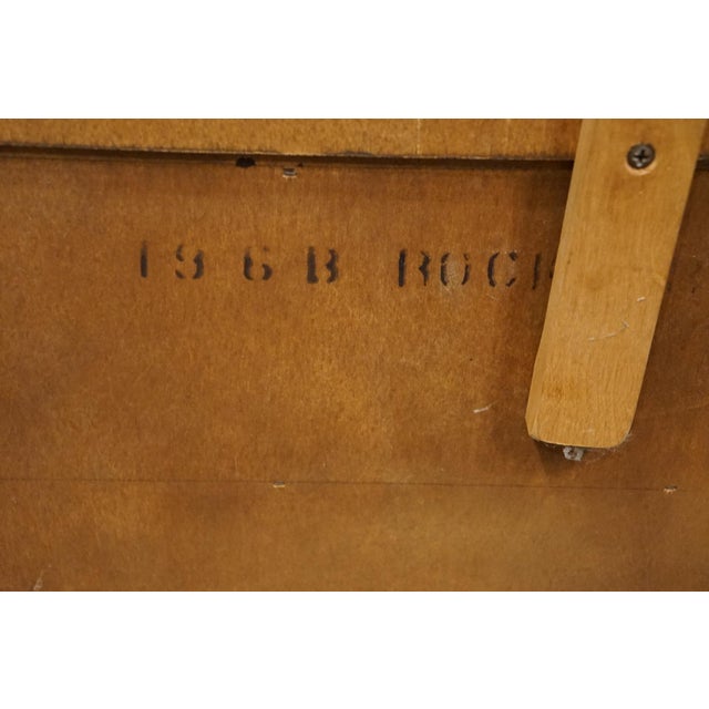 Temple Stuart Solid Hard Rock Maple Colonial Early American 44" Buffet W. Display Hutch - Rockport Finish For Sale - Image 13 of 15