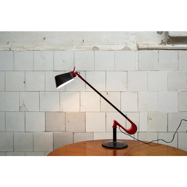 Black Caterina Lamp by Perry King, Santiago Miranda and Gianluigi Arnaldi for Arteluce, 1970s For Sale - Image 8 of 8