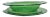 Artisan Green Glass Dinnerware Signe - Set of 3 For Sale