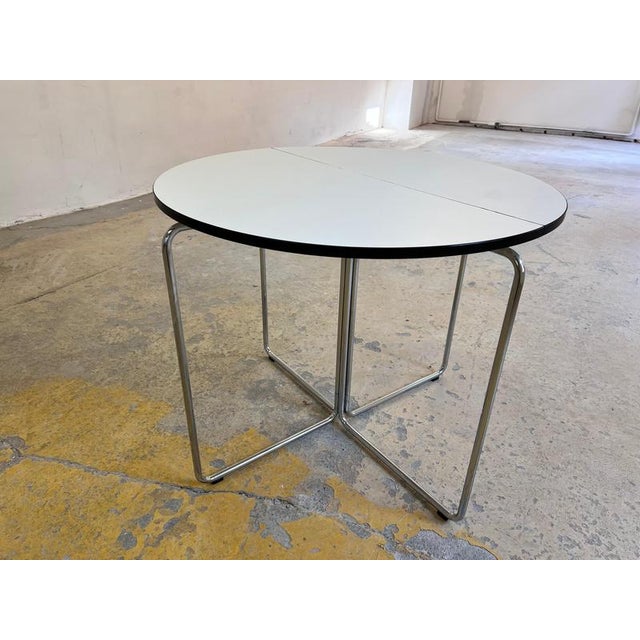 Silver Sóley Folding Dining Table by Valdimar Harðarson for Kusch+Co For Sale - Image 8 of 11