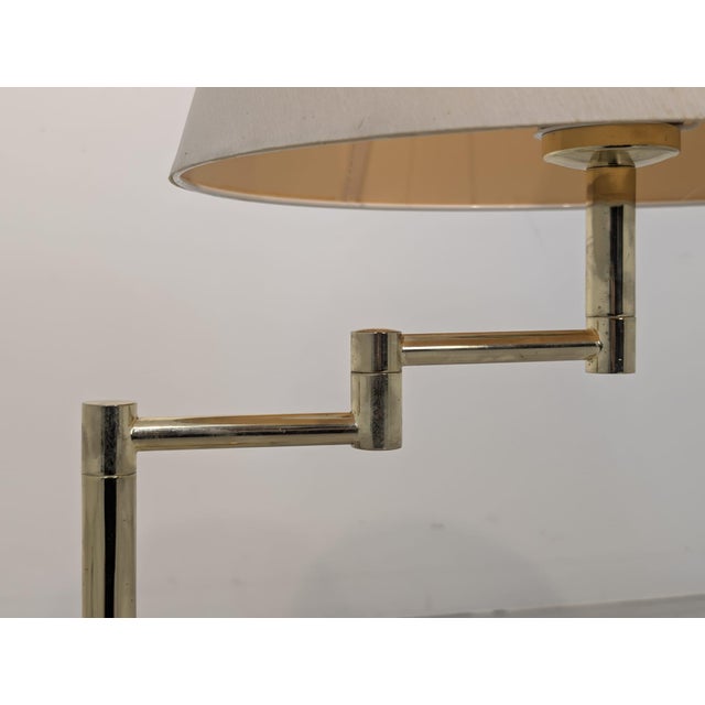 Hollywood Regency Brass Table Lamp For Sale - Image 9 of 14