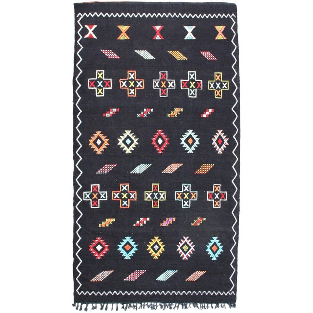 Late 20th Century Vintage Moroccan Rug - 6'6'' X 3'9'' For Sale - Image 4 of 4