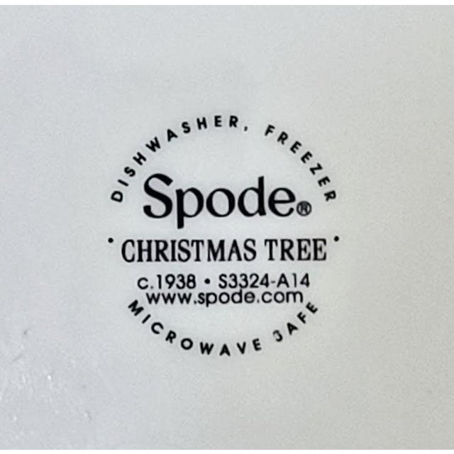 English Christmas Tree Square Poinsettia Planter by Spode For Sale - Image 3 of 3