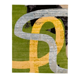 Indian Hand-Knotted Rug by DSV Carpets For Sale