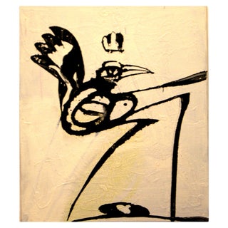 Mathias Wunderlich, Bird, 2011, Acrylic on Paper For Sale