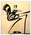 Mathias Wunderlich, Bird, 2011, Acrylic on Paper For Sale
