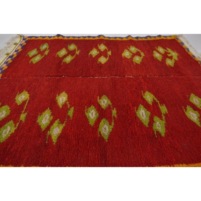 Red Vintage Anatolian Kilim Rug With Geometric Tribal Motif For Sale - Image 8 of 10