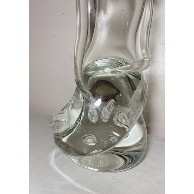 1990s Large Luigi Moro Hand Blown Glass Nude Lady Woman Mermaid Sculpture Statue Art For Sale - Image 13 of 14