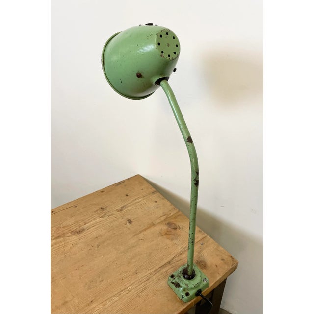 1960s Industrial Green Table Lamp, 1960s For Sale - Image 5 of 16