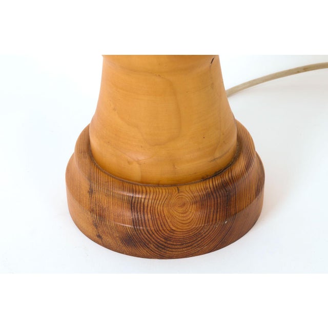 Mid-Century Modern Mid Century Scandinavian Pine Table Lamp For Sale - Image 3 of 8
