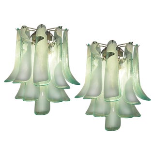 Italian Petal Murano Sconces, 1990s, Set of 2 For Sale