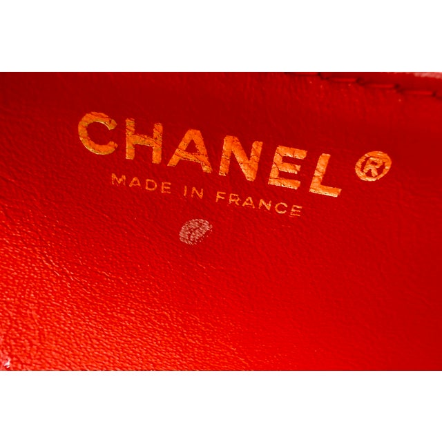 2008 Chanel 2.55 Reissue Patent Leather Elongated Quilted Baquette Clutch Shoulder Bag For Sale - Image 17 of 18