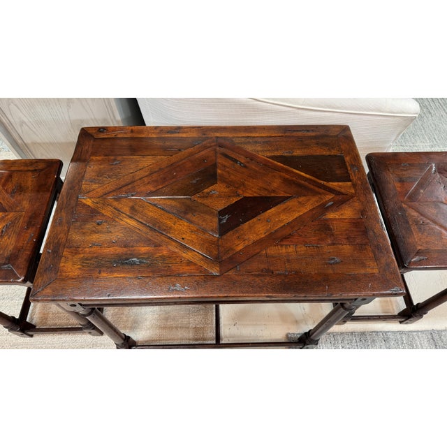 Theodore Alexander Castle Bromwich Orchard Nest of Tables, Nesting Tables - Set of 3 For Sale - Image 9 of 12
