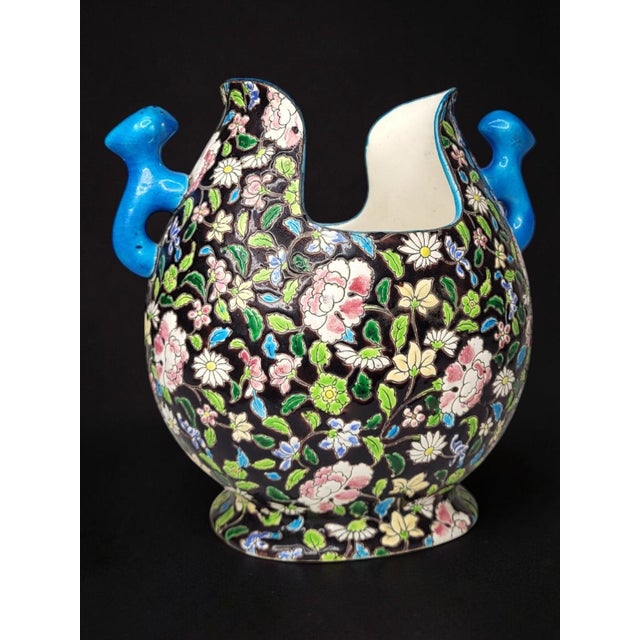 Gien Gueulard Vase in Glazed Ceramic from Gien, 1890s For Sale - Image 4 of 7