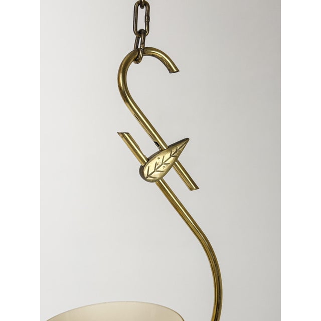 1950s Swedish Modern Brass Pendant Lamp, 1950s For Sale - Image 5 of 7